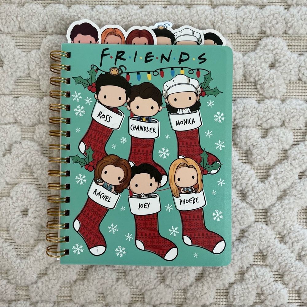 FRIENDS the tv show Christmas list pad, journal, and pen set - Picture 3 of 5
